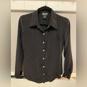 Small 100% Silk Button Down
